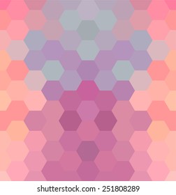 Abstract hexagon background. Colorful geometric background.
