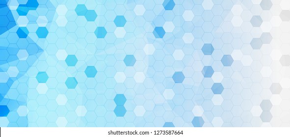 Abstract hexagon background for design works.