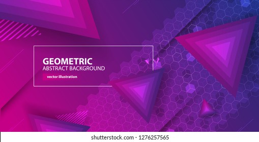 Abstract hexagon background for design works.