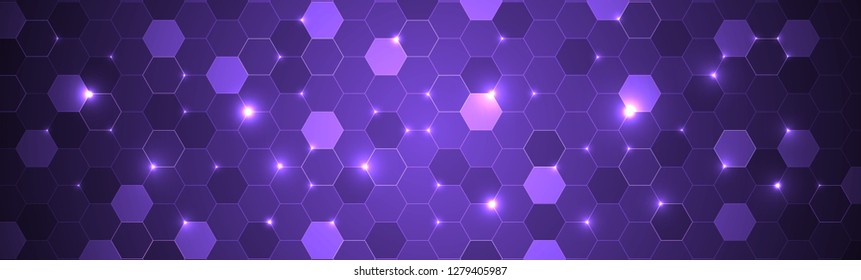 Abstract hexagon background for design works.