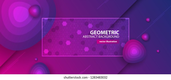 Abstract hexagon background for design works.