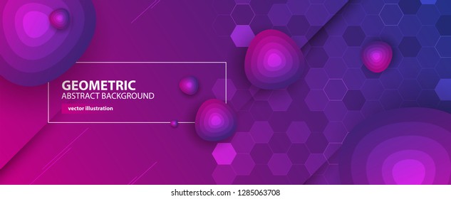 Abstract hexagon background for design works.