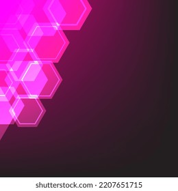 Abstract hexagon background for design works. Background of hexagons. Geometric abstract background with simple hexagonal elements.