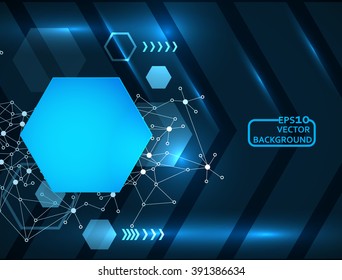 Abstract hexagon background. EPS 10 vector illustration