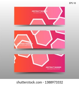 abstract hexagon background geometric with gold color for banner,web,flyer,brochure - vector