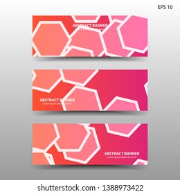 abstract hexagon background geometric with gold color for banner,web,flyer,brochure - vector