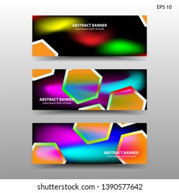  abstract hexagon background geometric with gold color for banner,web,flyer,brochure - vector
