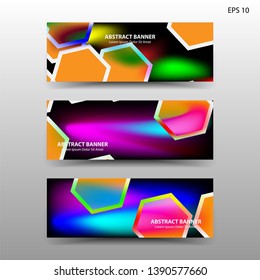  abstract hexagon background geometric with gold color for banner,web,flyer,brochure - vector