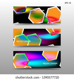  abstract hexagon background geometric with gold color for banner,web,flyer,brochure - vector