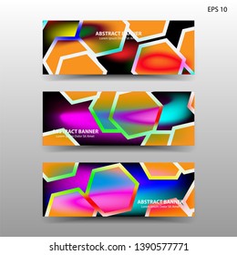  abstract hexagon background geometric with gold color for banner,web,flyer,brochure - vector
