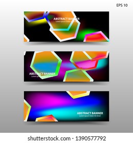  abstract hexagon background geometric with gold color for banner,web,flyer,brochure - vector
