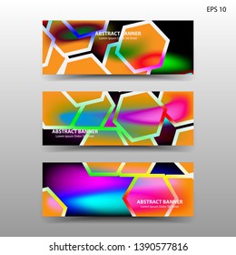  abstract hexagon background geometric with gold color for banner,web,flyer,brochure - vector