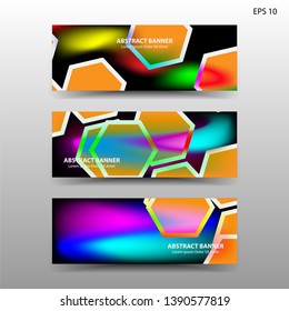  abstract hexagon background geometric with gold color for banner,web,flyer,brochure - vector