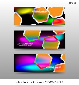  abstract hexagon background geometric with gold color for banner,web,flyer,brochure - vector
