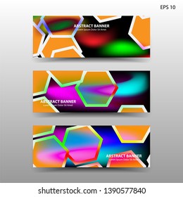  abstract hexagon background geometric with gold color for banner,web,flyer,brochure - vector