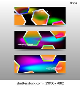  abstract hexagon background geometric with gold color for banner,web,flyer,brochure - vector