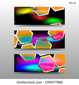  abstract hexagon background geometric with gold color for banner,web,flyer,brochure - vector
