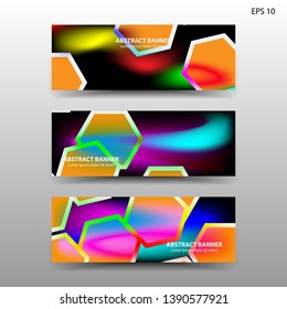  abstract hexagon background geometric with gold color for banner,web,flyer,brochure - vector
