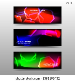 abstract hexagon background geometric with gradient color for banner,web,flyer,brochure - vector