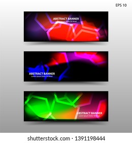 abstract hexagon background geometric with gradient color for banner,web,flyer,brochure - vector