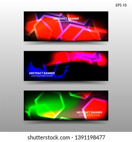 abstract hexagon background geometric with gradient color for banner,web,flyer,brochure - vector