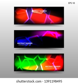 abstract hexagon background geometric with gradient color for banner,web,flyer,brochure - vector