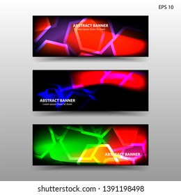 abstract hexagon background geometric with gradient color for banner,web,flyer,brochure - vector