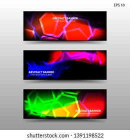 abstract hexagon background geometric with gradient color for banner,web,flyer,brochure - vector