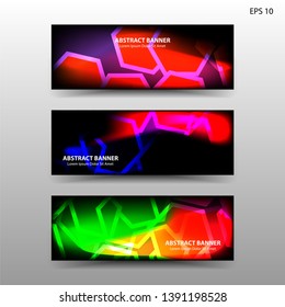 abstract hexagon background geometric with gradient color for banner,web,flyer,brochure - vector