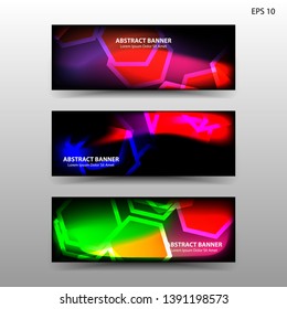abstract hexagon background geometric with gradient color for banner,web,flyer,brochure - vector