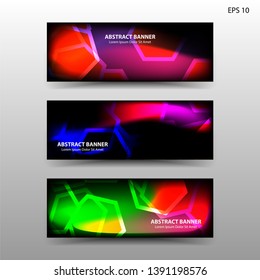 abstract hexagon background geometric with gradient color for banner,web,flyer,brochure - vector