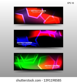abstract hexagon background geometric with gradient color for banner,web,flyer,brochure - vector