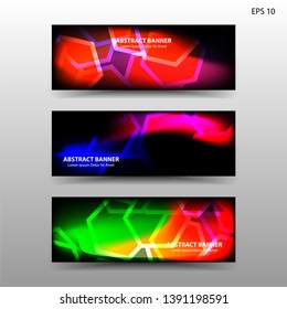 abstract hexagon background geometric with gradient color for banner,web,flyer,brochure - vector