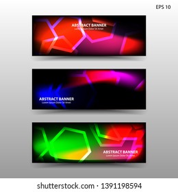 abstract hexagon background geometric with gradient color for banner,web,flyer,brochure - vector