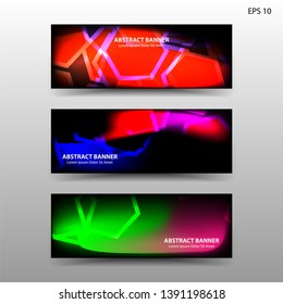 abstract hexagon background geometric with gradient color for banner,web,flyer,brochure - vector