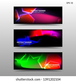 abstract hexagon background geometric with gradient color for banner,web,flyer,brochure - vector