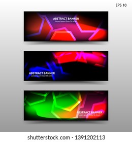 abstract hexagon background geometric with gradient color for banner,web,flyer,brochure - vector