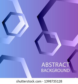 Abstract hexagon background with gradient color . Technology polygonal design . Vector 