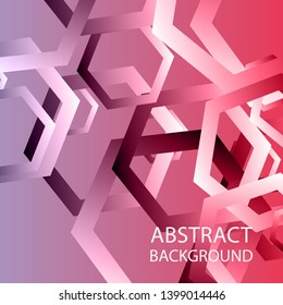 Abstract hexagon background with gradient color . Technology polygonal design . Vector 