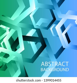 Abstract hexagon background with gradient color . Technology polygonal design . Vector 