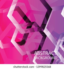Abstract hexagon background with gradient color . Technology polygonal design . Vector 
