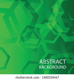Abstract hexagon background with gradient color . Technology polygonal design . Vector