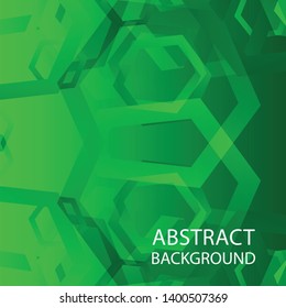 Abstract hexagon background with gradient color . Technology polygonal design . Vector 
