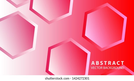 Abstract hexagon background with gradient color . Technology polygonal design . Vector 