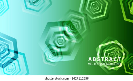 abstract hexagon background with gradient color . Technology polygonal design . Vector 