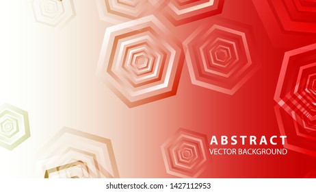 Abstract hexagon background with gradient color . Technology polygonal design . Vector 