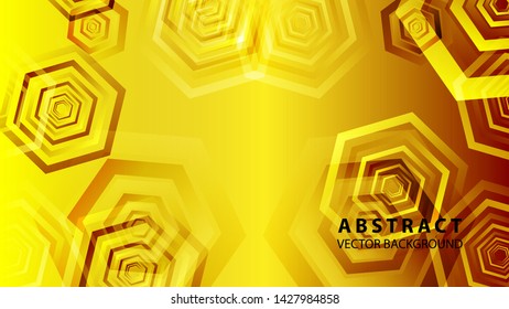 Abstract hexagon background with gradient color . Technology polygonal design . Vector 