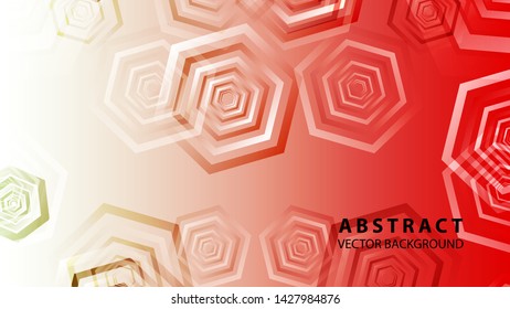 Abstract hexagon background with gradient color . Technology polygonal design . Vector 