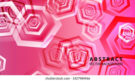 Abstract hexagon background with gradient color . Technology polygonal design . Vector 