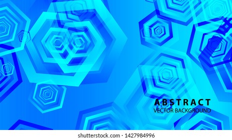 Abstract hexagon background with gradient color . Technology polygonal design . Vector 